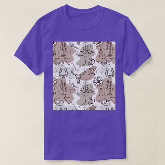 T-shirt Texas Rancher Cowboy Boots Casquette Cattle Wester (Design devant)