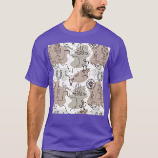T-shirt Texas Rancher Cowboy Boots Casquette Cattle Wester