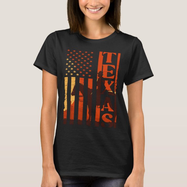 T-shirt Texas Souvenir Howdy Longhorn Texan TX Dallas 1 (Devant)