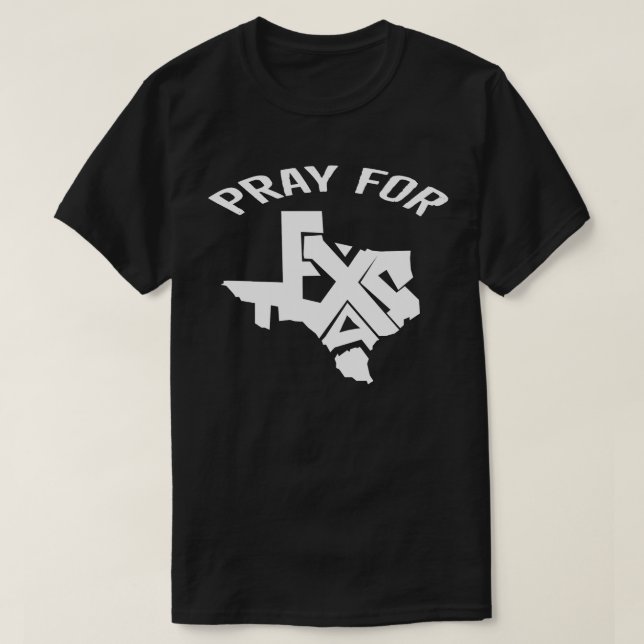 T-shirt Texas Strong - Priez pour les victimes texanes de  (Design devant)