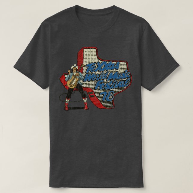 T-shirt Texas Texxas World Music Festival 1978 (Design devant)