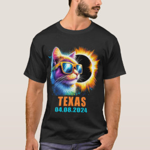 T-shirt Texas Total Solar Eclipse 2024 Cat Solar Eclipse G