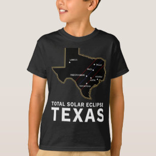 T-shirt Texas Total Solar Eclipse 2024 Parcours De Totalit