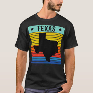 T-shirt Texas Vintage Retro Style State Texan
