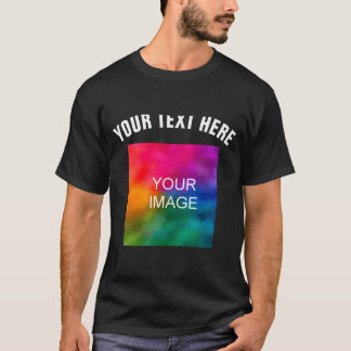 T-shirt Text Upload Photo Template Boys Kids Modern _1