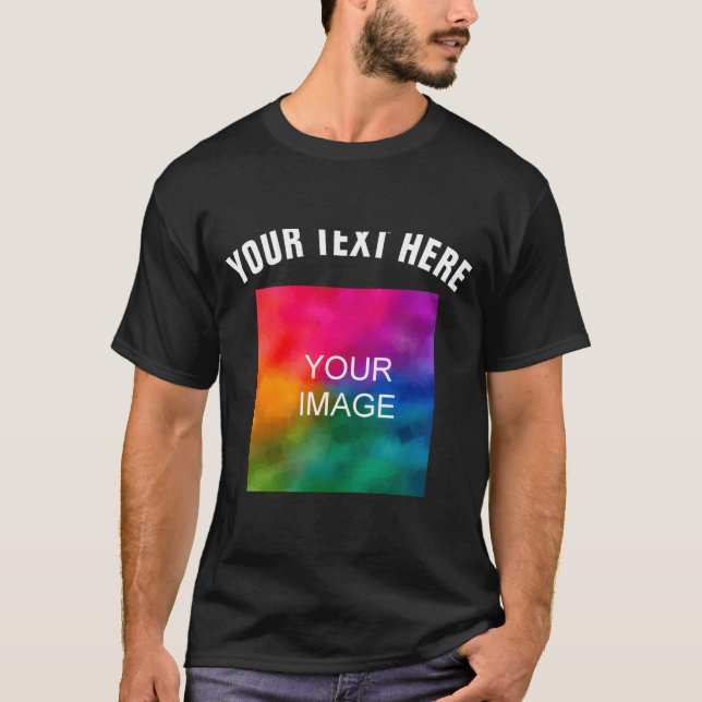 T-shirt Text Upload Photo Template Boys Kids Modern _1  (Devant)