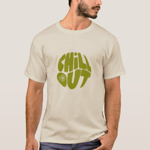 T-shirt Texte à la main en forme de boule