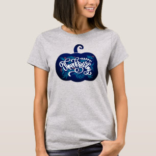 T-shirt Texte à la mode sur le citrouille pour Thanksgivin