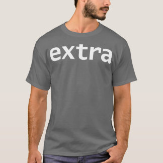 T-shirt Texte blanc extra-minimal