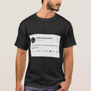 T-shirt texte citation noir
