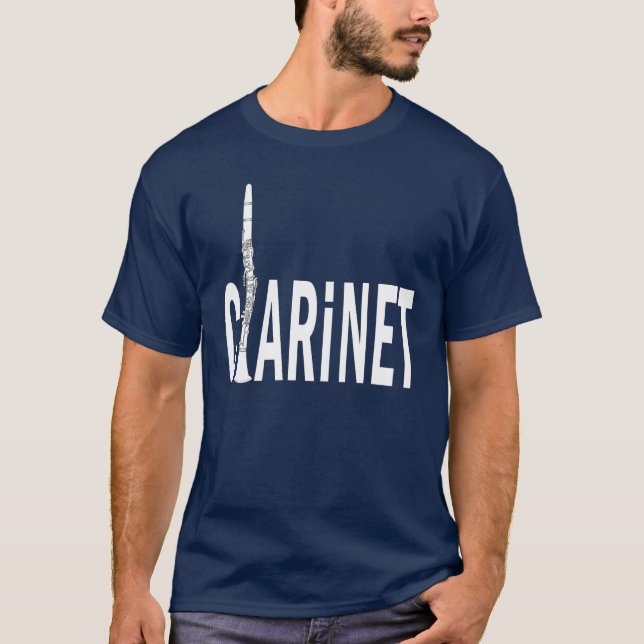 T-shirt Texte Clarinet (Devant)