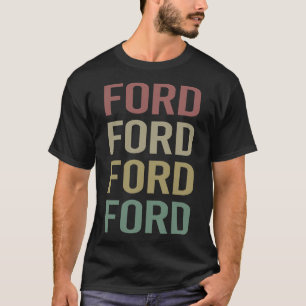 T-shirt Texte coloré Art - Nom Ford