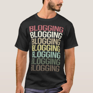 T-shirt Texte coloré Blog Blogger Blogger