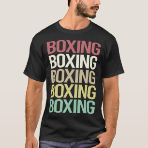 T-shirt Texte Coloré Boxe