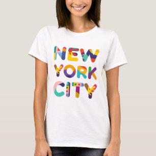 T-shirt Texte coloré de New York