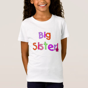 T-Shirt Texte coloré Grande Soeur