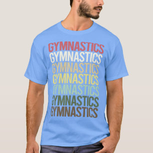 T-shirt Texte coloré Gymnastique Gymnaste