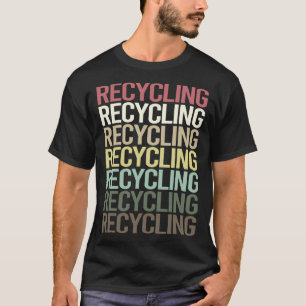 T-shirt Texte Coloré Recyclage Recycler