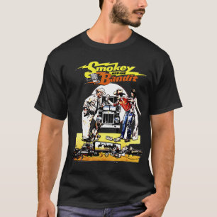 T-shirt Texte coloré Smokey et le film de voiture bandit a