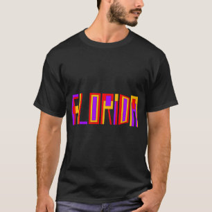 T-shirt Texte coloré Vintage de Floride