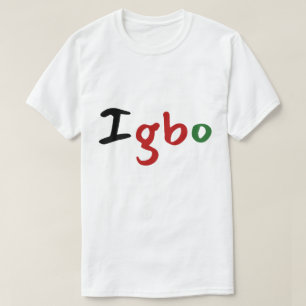 T-shirt Texte couleur Igbo