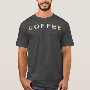 T-shirt Texte d'art photo de café
