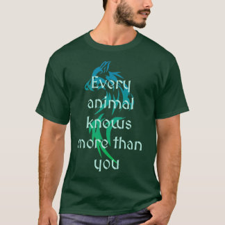 T-shirt Texte de citation amérindienne sur le dessin du lo