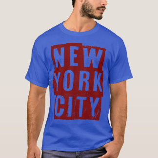 T-shirt Texte de la marée Vintage de New York