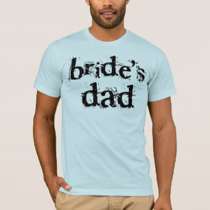 T-shirt Texte de noir du papa de la jeune mariée