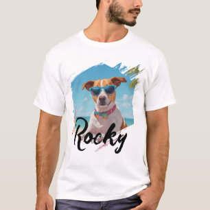 T-shirt Texte de photo personnalisée famille animal de com