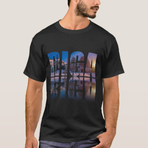 T-shirt Texte de Riga, Lettonie