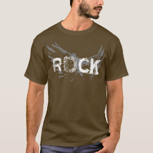 T-shirt Texte de roche avec ailes