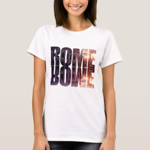 T-shirt Texte de Rome avec souvenir du Colisée
