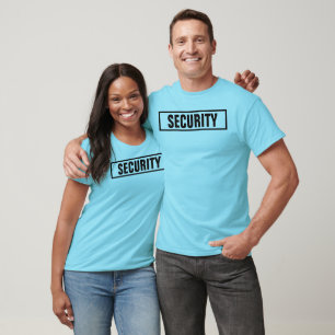 T-shirt Texte de sécurité personnalisable Hommes Femmes Un