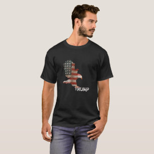 T-shirt Texte de Trump sur l'aigle à drapeau américain