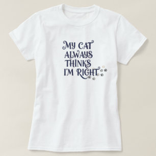 T-shirt Texte drôle sur les chats