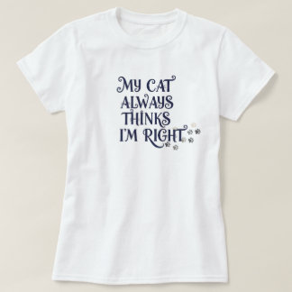 T-shirt Texte drôle sur les chats