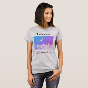 T-shirt Texte éditable Mouettes mignonnes Impression d'art