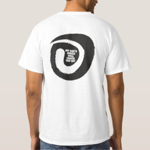 T-shirt Texte Élégant Les blagues de mon père vont vous éc
