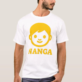 T-shirt Texte en Tasmanie : nanga et un visage jaune