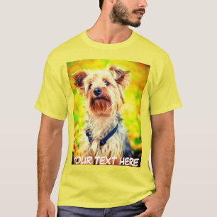 T-shirt Texte et photo personnalisés