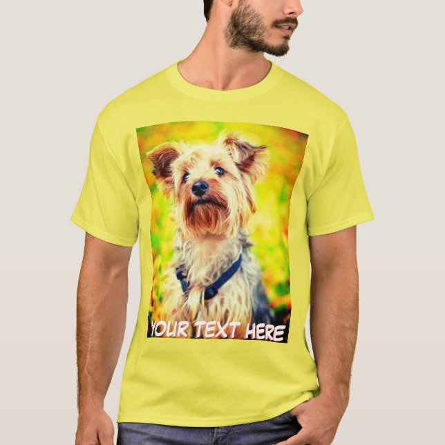 T-shirt Texte et photo personnalisés (Devant)