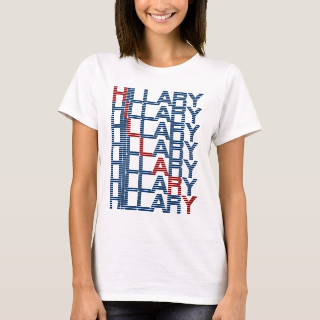 T-shirt texte hillary clintonPierres (Devant)