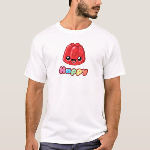 T-shirt Texte Joyeux Jelly Rouge - Saut Heureux