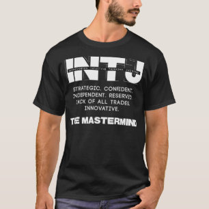 T-shirt Texte léger du cerveau INTJ