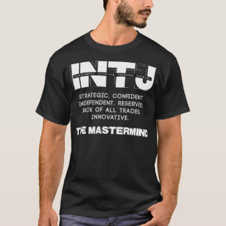 T-shirt Texte léger du cerveau INTJ