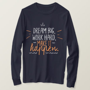 T-shirt Texte mignon et simple l motivation dire l marine