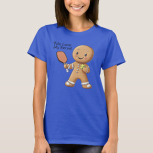 T-shirt Texte personnalisé Crumbly Rally Gingpain d'épice