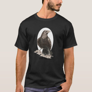 T-shirt Texte Personnalisé J'aime Ravens, Oiseaux, Nature,
