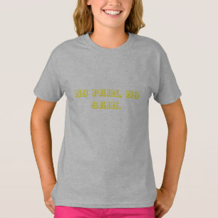 T-shirt Texte personnalisé motivation salle de sport E